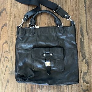 Ralph Lauren pebbled cross body leather bag